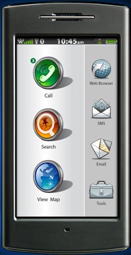 2009: Garmin rilascierà un cellulare basato su android