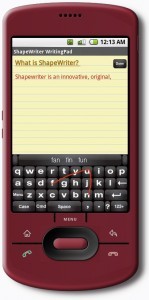 Shape Writer, l'innovativo sistema di scrittura touchscreen per Android