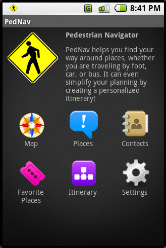 PEDNAV, il navigatore per pedoni su Android