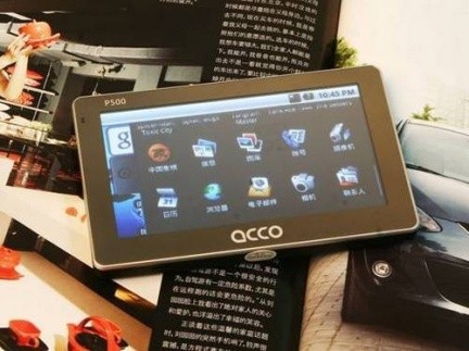 ACCO P500: Arriva il primo navigatore con Android