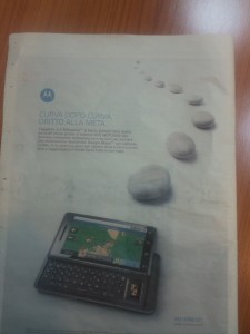 Motorola Milestone parte la campagna pubblicitaria!