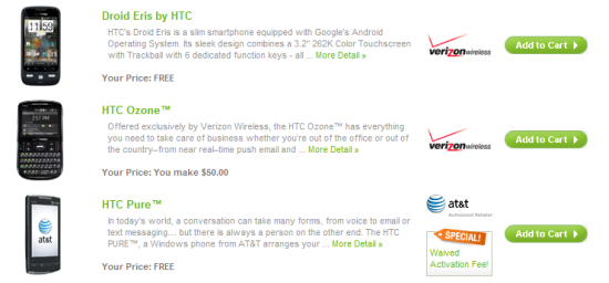 HTC lancia uno store online negli Stati Uniti
