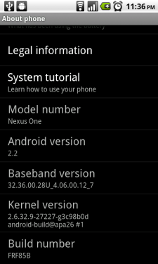 Nexus One, rilasciato ufficialmente l’aggiornamento a Froyo 2.2