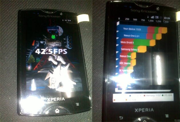 Il successore del SE X10 Mini in foto; Android 2.3 e CPU 1Ghz