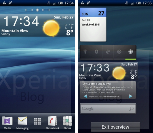 Disponibile il Launcher e i Widget del Sony Ericsson Xperia Arc
