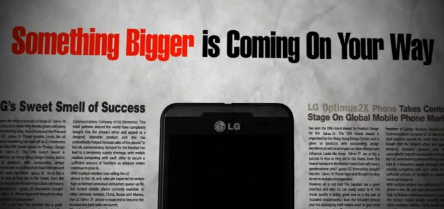 LG Optimus 3D in un primo video teaser