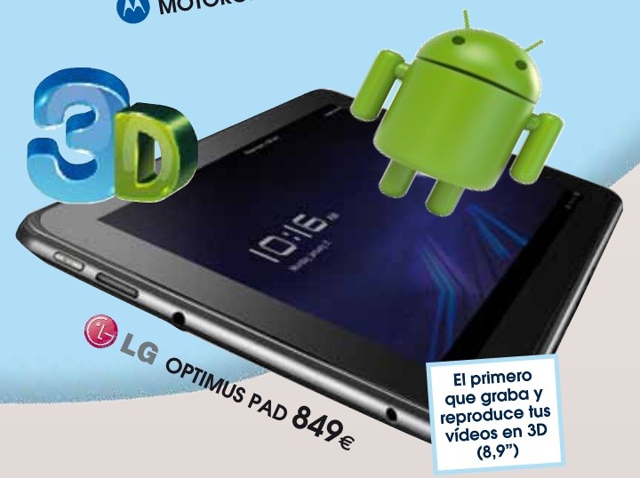 I prezzi dei principali tablet Honeycomb. LG Optimus Pad a 849€