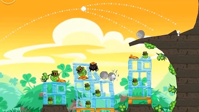 Angry Birds Seasons si tinge di verde per San Patrizio (video)