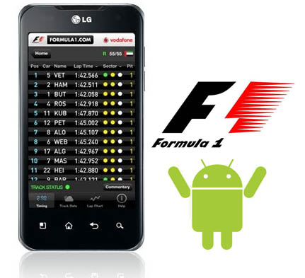 L'applicazione ufficiale della Formula 1 2011 in arrivo su Android