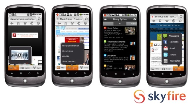 Skyfire 4.0 Pro Edition per Android in arrivo