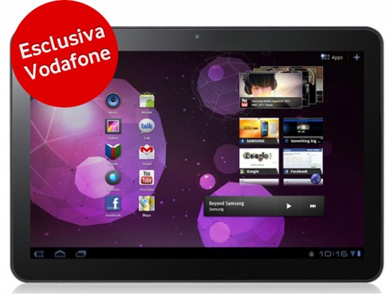 Samsung Galaxy Tab 10.1v da domani in esclusiva con Vodafone