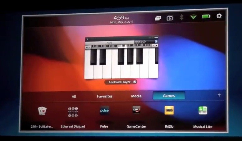 Video: applicazioni Android in esecuzione sul BlackBerry PlayBook