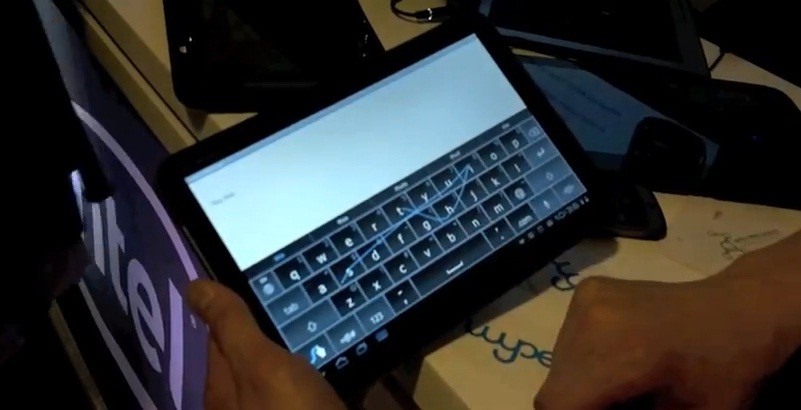 Swype per tablet Honeycomb in video