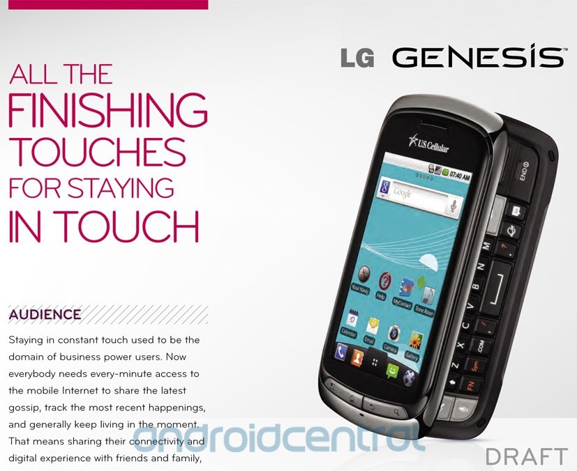 LG Genesis, nuovo smartphone clamshell con doppio display