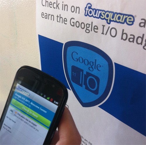 Foursquare sperimenta i checkin con NFC al Google I/O