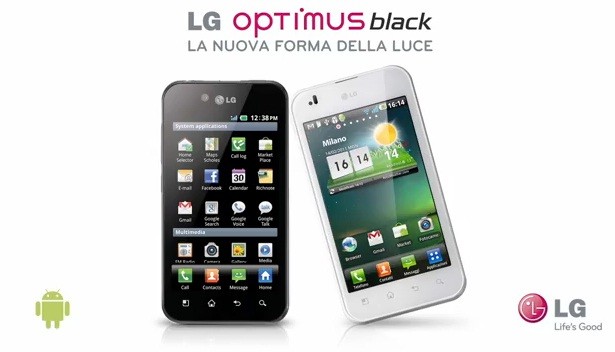 LG Optimus Black in uno spot interattivo