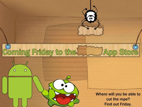 Cut the Rope: venerdì il rilascio su Android. Ma non per l'Europa!