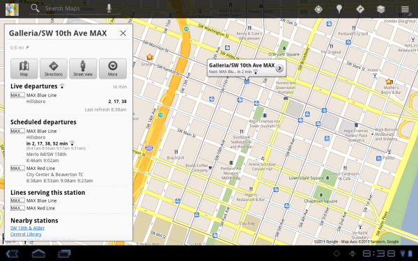 Google Maps Live Transit: trasporti pubblici in tempo reale