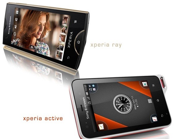 Sony Ericsson annuncia Xperia Ray e Xperia Active