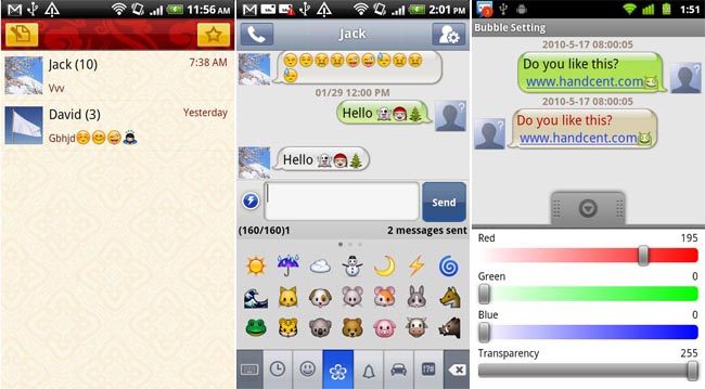 Handcent SMS si aggiorna alla versione 3.9.5, diverse le novità