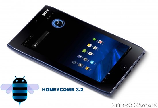Acer Iconia Tab A100 arriverà a Settembre con Honeycomb 3.2