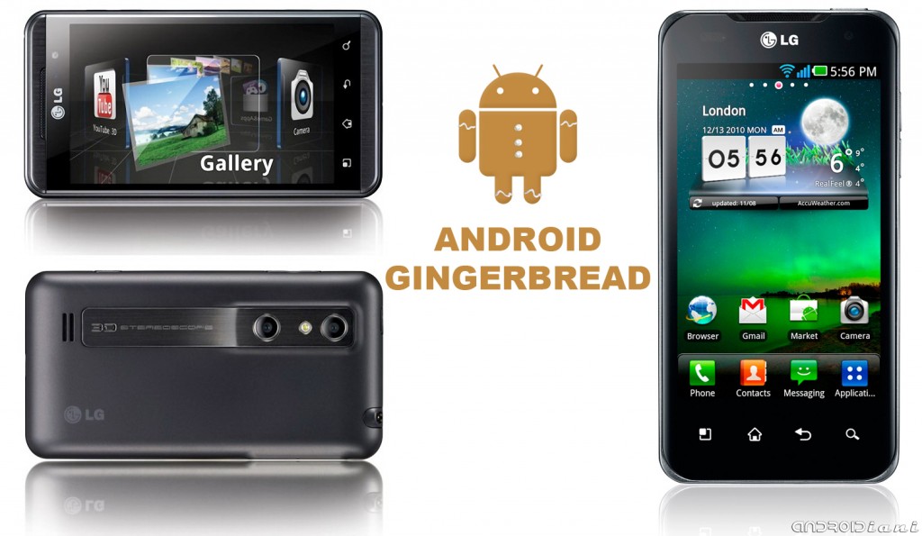 Aggiornamento a Gingerbread 2.3 per LG Optimus 3D a Ottobre