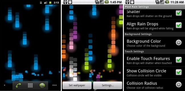 Pixel Rain Live Wallpaper, una pioggia di pixel sul vostro Android