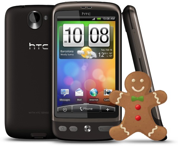 HTC Desire vedrà Gingerbread a fine Luglio