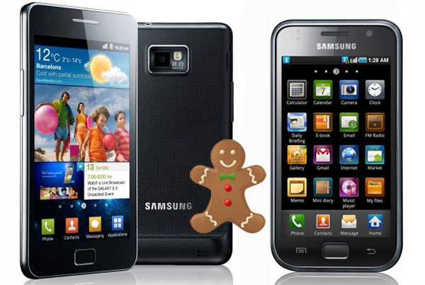 Android Gingerbread 2.3.4 per Samsung Galaxy S e Galaxy S II
