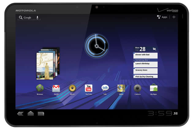 Motorola Xoom: arriva Android 3.1 in Italia