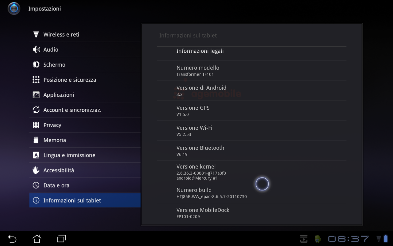 Asus Eee Pad Transformer: Android 3.2 disponibile al download