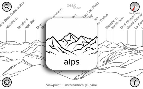 PeakFinder Alps : i nomi delle montagne su Android