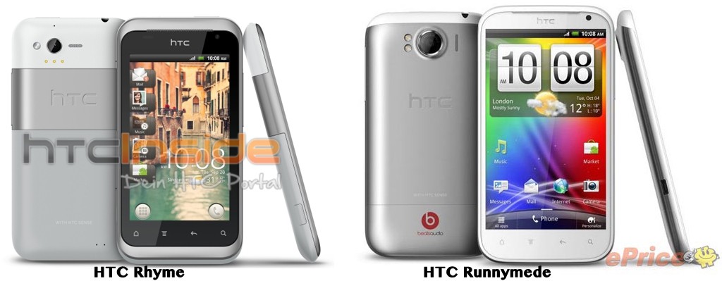 HTC Rhyme (Bliss) e HTC Runnymede, ecco le foto ufficiali