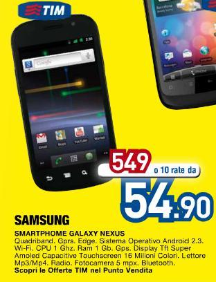 Euronics : compare il Galaxy Nexus a 549€!!