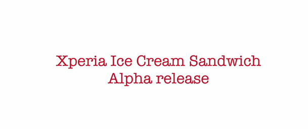 Sony Ericsson rilascia un primo firmware Alpha Ice Cream Sandwich