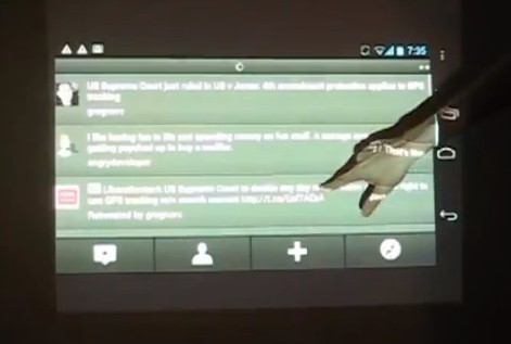 Ecco Android controllato tramite Kinect
