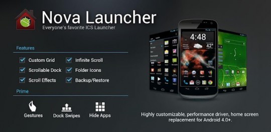 Nova Launcher disponibile in Android Market
