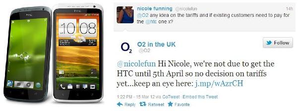 HTC One X e One S disponibile dal 5 Aprile tramite l’operatore O2 in UK