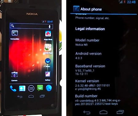 Android 4.0 Ice Cream Sandwich anche per Nokia N9