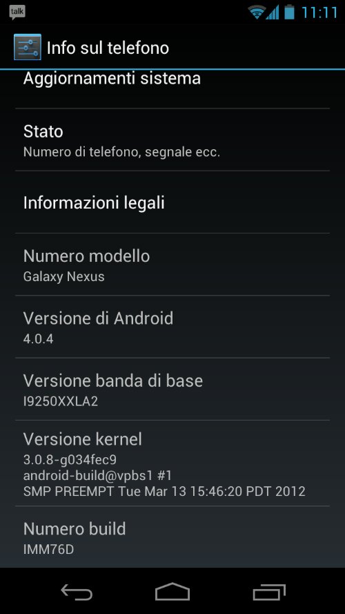 [UPDATE] Finalmente disponibile Android 4.0.4 per Galaxy Nexus [Guida + Download OFFICIAL OTA]