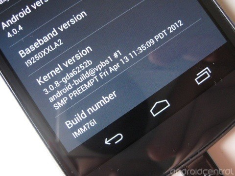 Nuovo aggiornamento per Galaxy Nexus