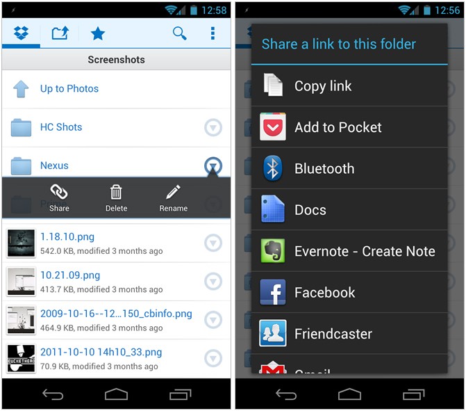 Con Dropbox ora puoi condividere pubblicamente le tue cartelle, anche dall'applicazione su Android!
