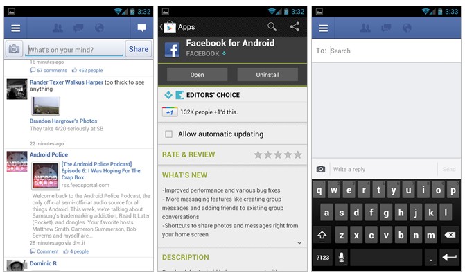 Facebook per Android si aggiorna alla versione 1.9!