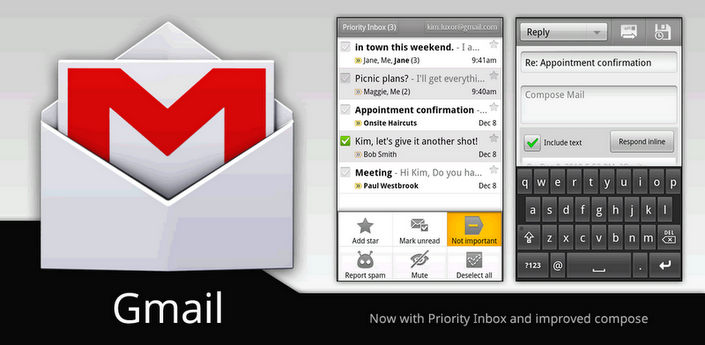 Gmail si aggiorna: migliorie per Froyo, Gingerbread e Honeycomb