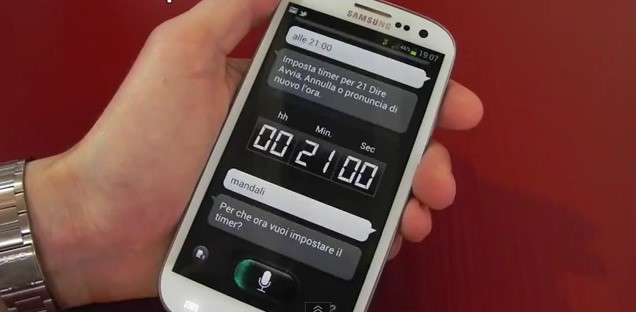 Samsung Galaxy S III: video prova di S-Voice in Italiano