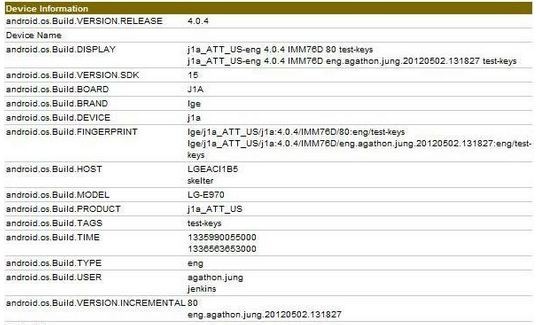 Arriva LG E-970: Snapdragon S4 quad-core e GPU Adreno 320
