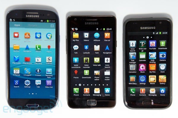 Ecco la famiglia Samsung Galaxy: Galaxy S, Galaxy S II, Galaxy S III