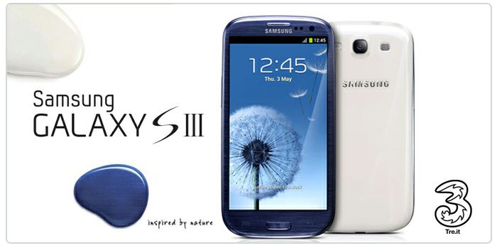 Galaxy S III arriverà anche con H3G