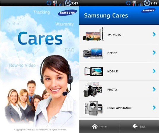 Samsung lancia la sua applicazione per l'assistenza sul Play Store