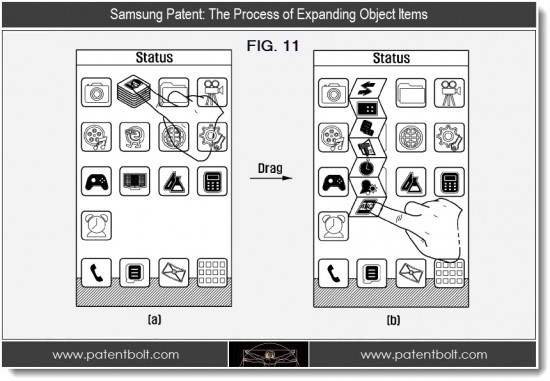 Gli ultimi brevetti Samsung mostrano nuove funzionalità per la gestione della cartelle su TouchWiz